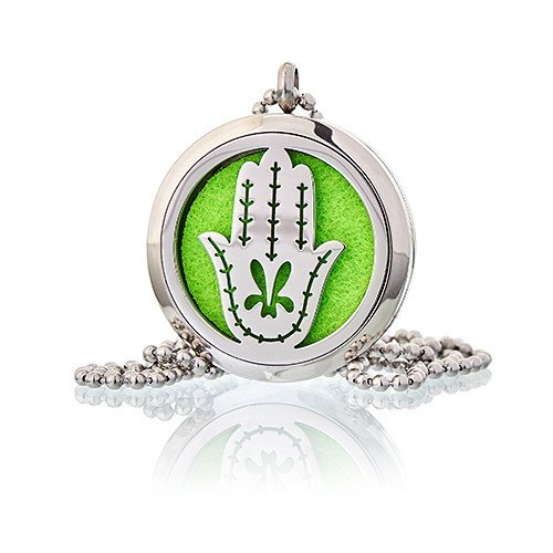 30mm Aromatherapy Diffuser Necklace - Hand of Fatima | #product_category# - OneRoofGifts