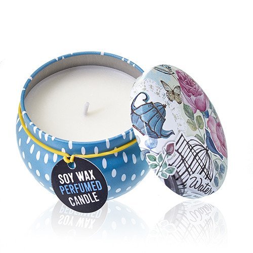 Parisian Weekend Artistic Tin Candle - Floral Peonies - Assorted Design | #product_category# - OneRoofGifts