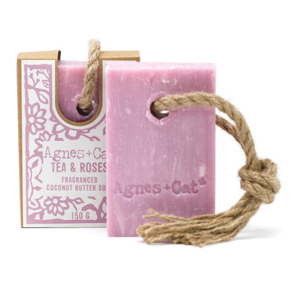 Soap on a Rope, Tea and Roses | #product_category# - OneRoofGifts
