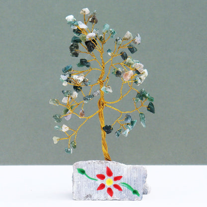 80 - Stone Moss Agate Gemstone Tree | #product_category# - OneRoofGifts