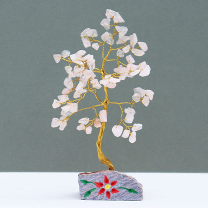 80 Stones Rose Quartz Gemstone Tree | #product_category# - OneRoofGifts