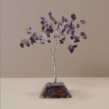 80 Stone Amethyst Gemstone Tree with Orgone Base | #product_category# - OneRoofGifts