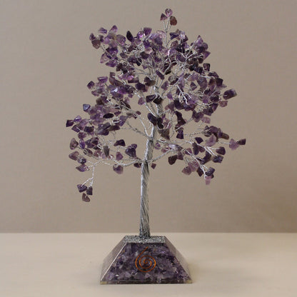 320 - Stone Amethyst Gemstone Tree with Organite Base | #product_category# - OneRoofGifts