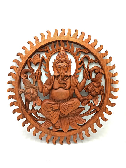 40cm Ganesh Decorative Panel | #product_category# - OneRoofGifts