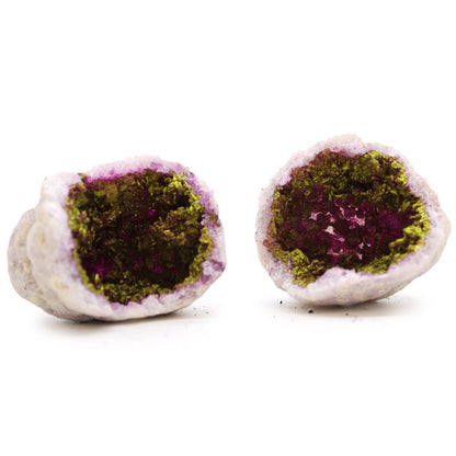 Pink and Gold Natural Colored Calcite Geodes | #product_category# - OneRoofGifts