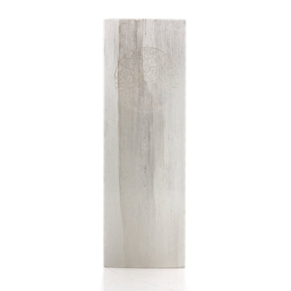 25cm Selenite Block Lamp with Tree of Life Design | #product_category# - OneRoofGifts