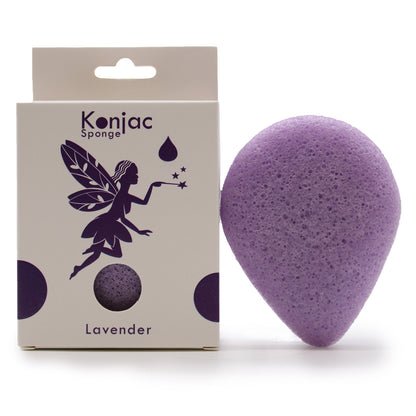Konjac Sponge with Lavender, Teardrop Shape | #product_category# - OneRoofGifts