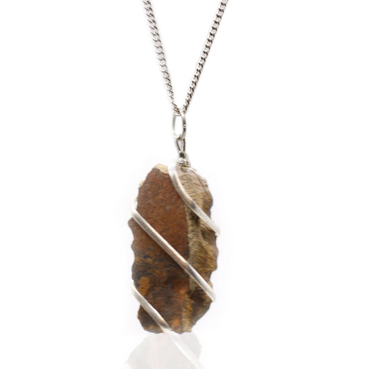 Rough Tiger Eye Gemstone Necklace, Wrapped Cascade | #product_category# - OneRoofGifts