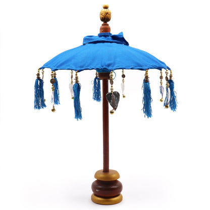 40cm Turquoise Bali Cotton Parasol | #product_category# - OneRoofGifts
