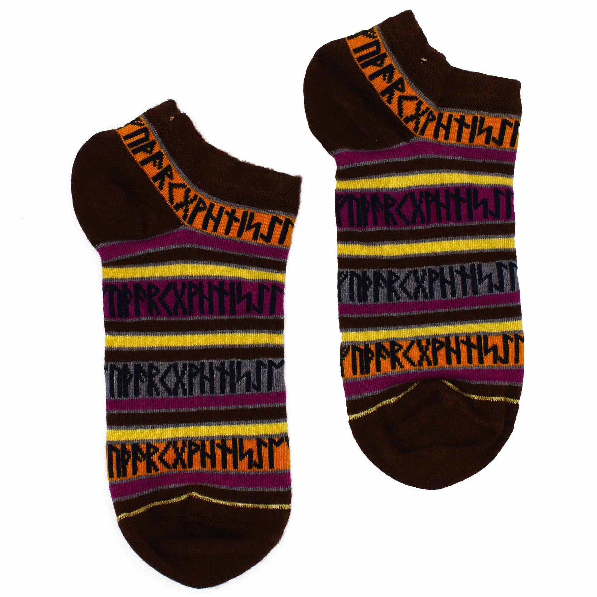 M/L (Size 7.5 - 11.5) Hop Hare Bamboo Low Cut Socks - Rune Stones | #product_category# - OneRoofGifts
