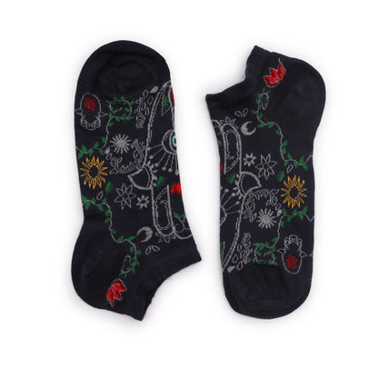 S/M (3.5 - 6.5) Hop Hare Bamboo Low Socks - Hamsa | #product_category# - OneRoofGifts