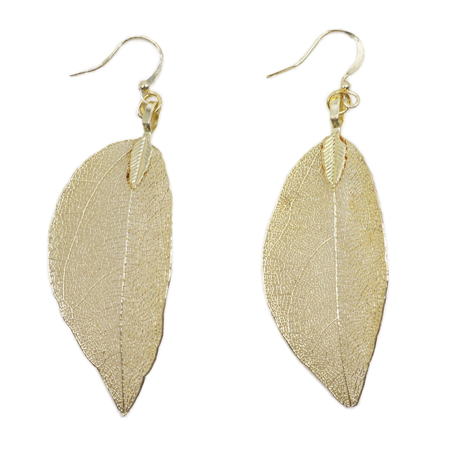 Gold Leaf Bravery Earrings | #product_category# - OneRoofGifts