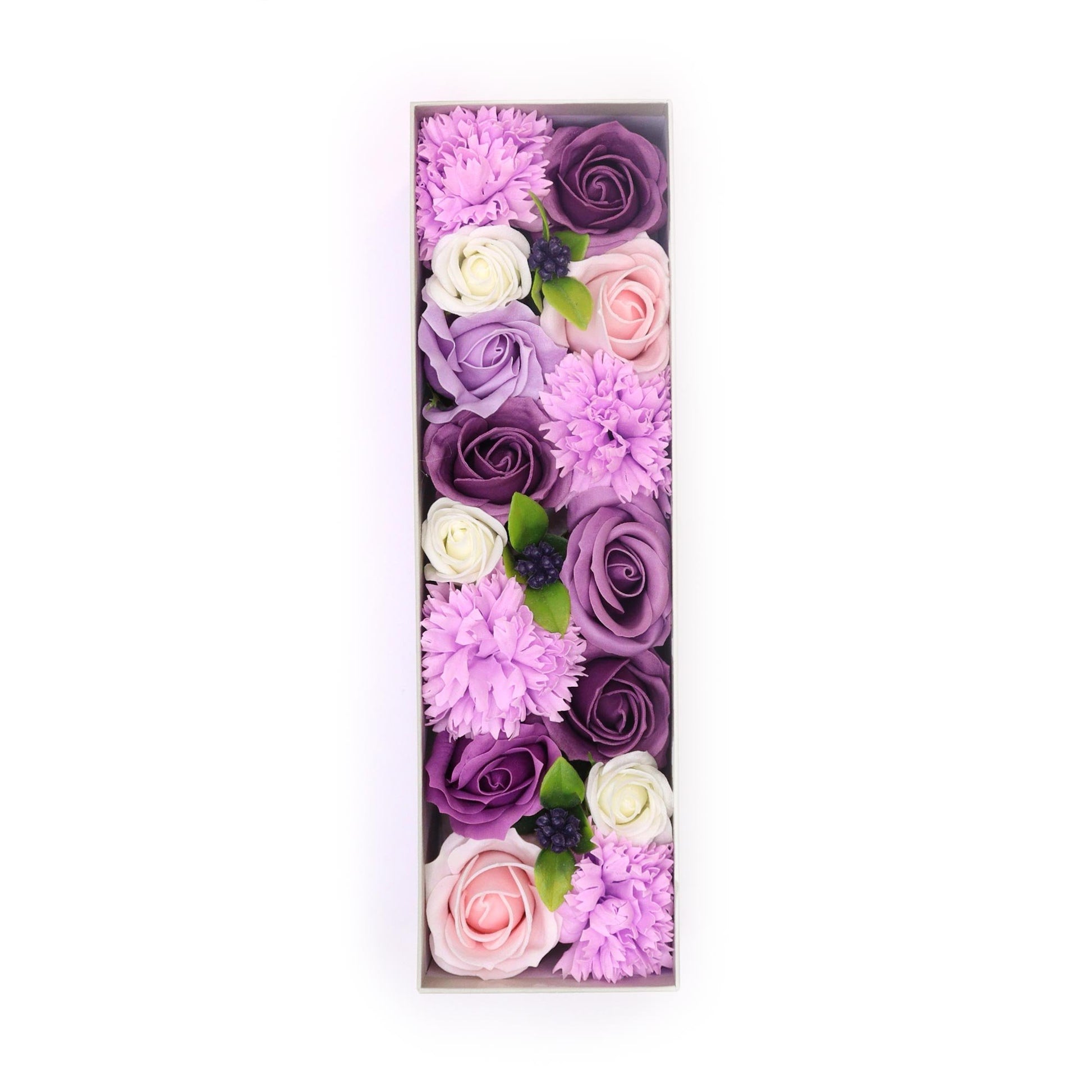 Lavender, Rose, and Carnation Long Box Arrangement | #product_category# - OneRoofGifts
