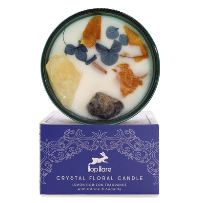 Crystal Magic Candle - Hop Hare, Sun Flower Design | #product_category# - OneRoofGifts