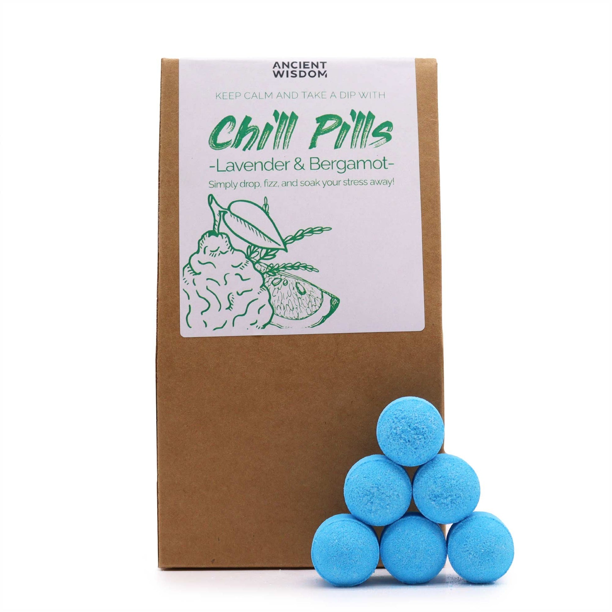 350g Chill Pills Gift Pack - Lavender and Bergamot | #product_category# - OneRoofGifts