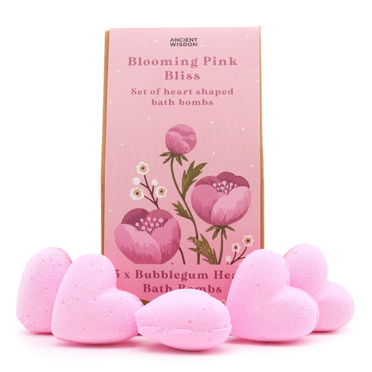 Pink Bliss Blooming Bath Heart Set | #product_category# - OneRoofGifts