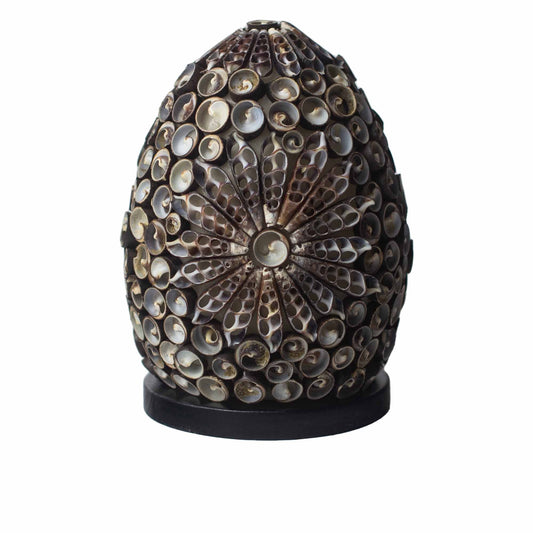 15cm Bohemian Sea Shell Lamp, Chocolate Twist Oval Shape | #product_category# - OneRoofGifts