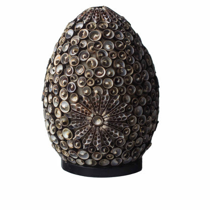 20cm Boho Chocolate Twist Oval Sea Shell Lamp | #product_category# - OneRoofGifts