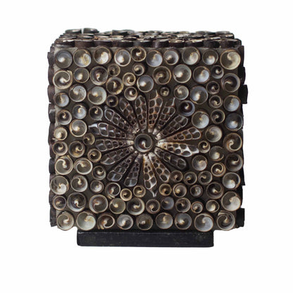 15cm Boho Sea Shell Lamp, Chocolate Twist, Square Shape | #product_category# - OneRoofGifts