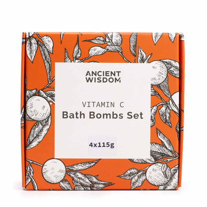 Set of 4 Aromatherapy Vitamin C Bath Bombs | #product_category# - OneRoofGifts