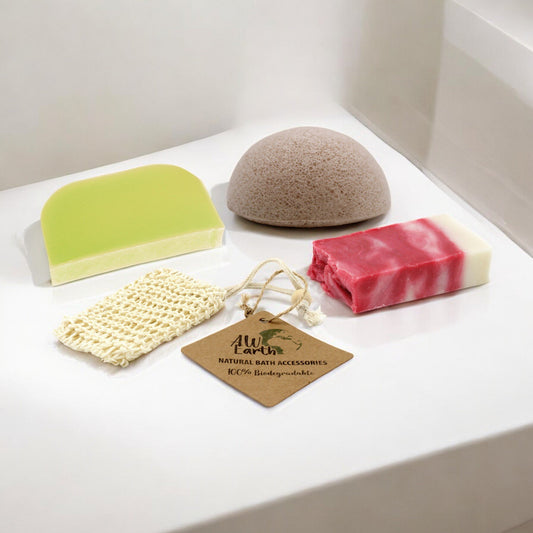 Solid Shampoo, Artisan Soap, and Konjac Sponge Set | #product_category# - OneRoofGifts