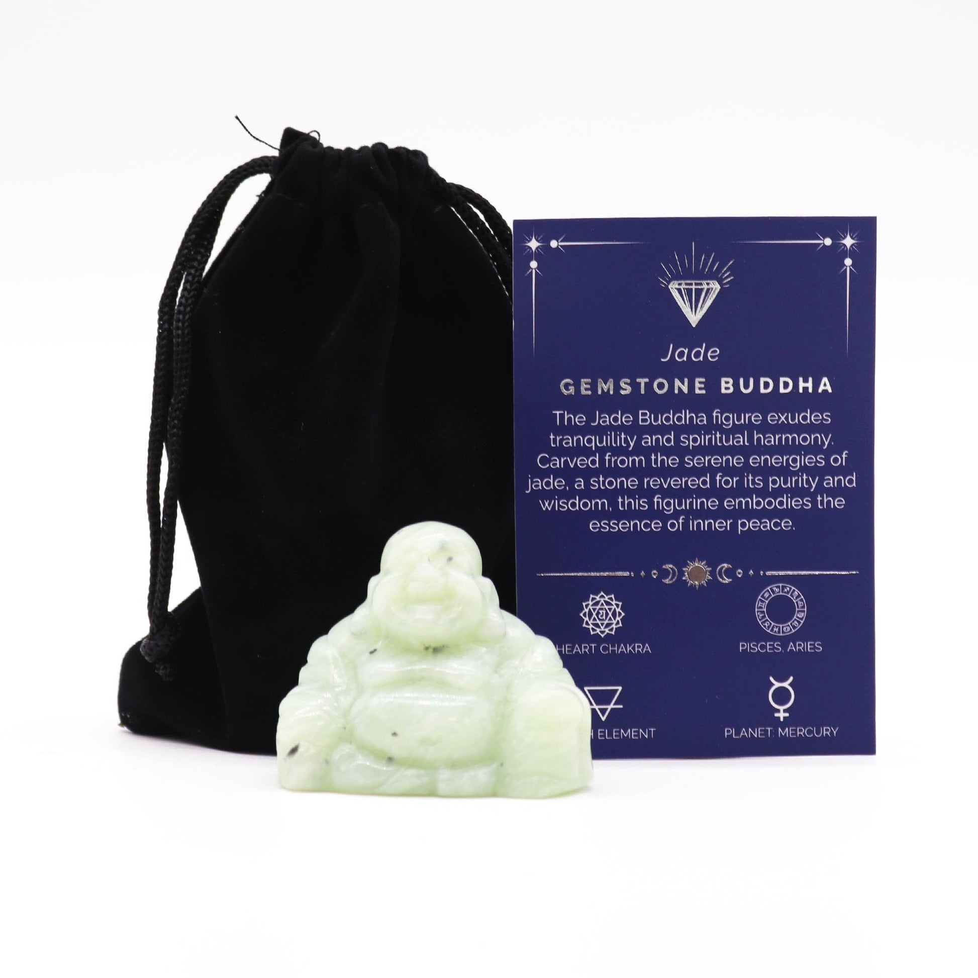 Large Gemstone Jade Buddha | #product_category# - OneRoofGifts
