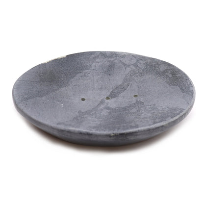Soapstone Oval Soap Dish, Grey | #product_category# - OneRoofGifts