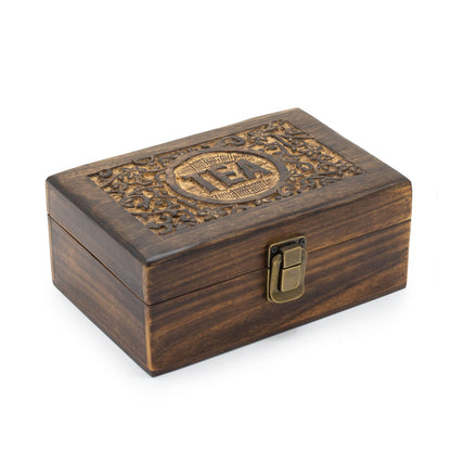 6 - Compartment Mango Wood Tea Box | #product_category# - OneRoofGifts
