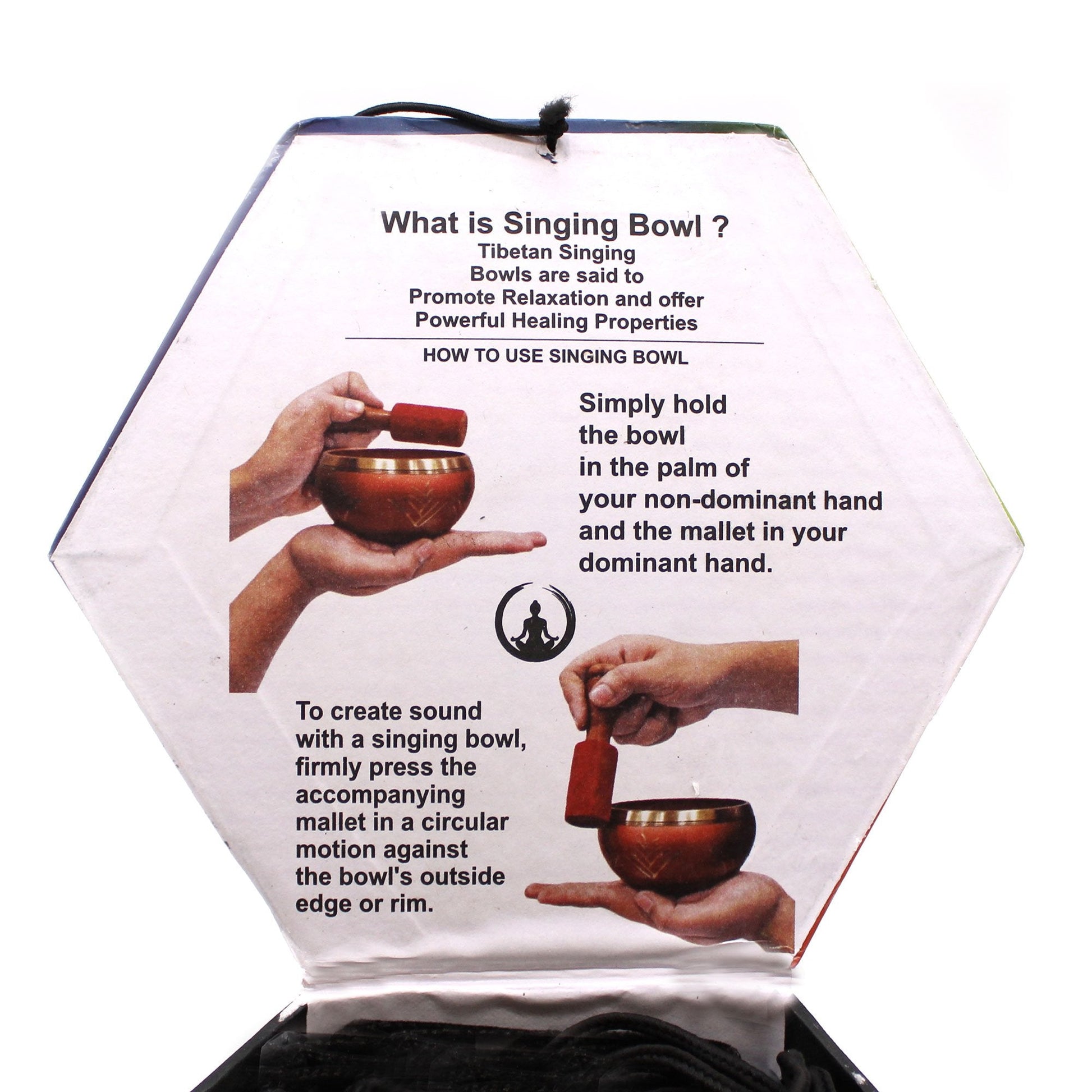 10.7 cm Yoga Singing Bowl Set - White/Blue | #product_category# - OneRoofGifts