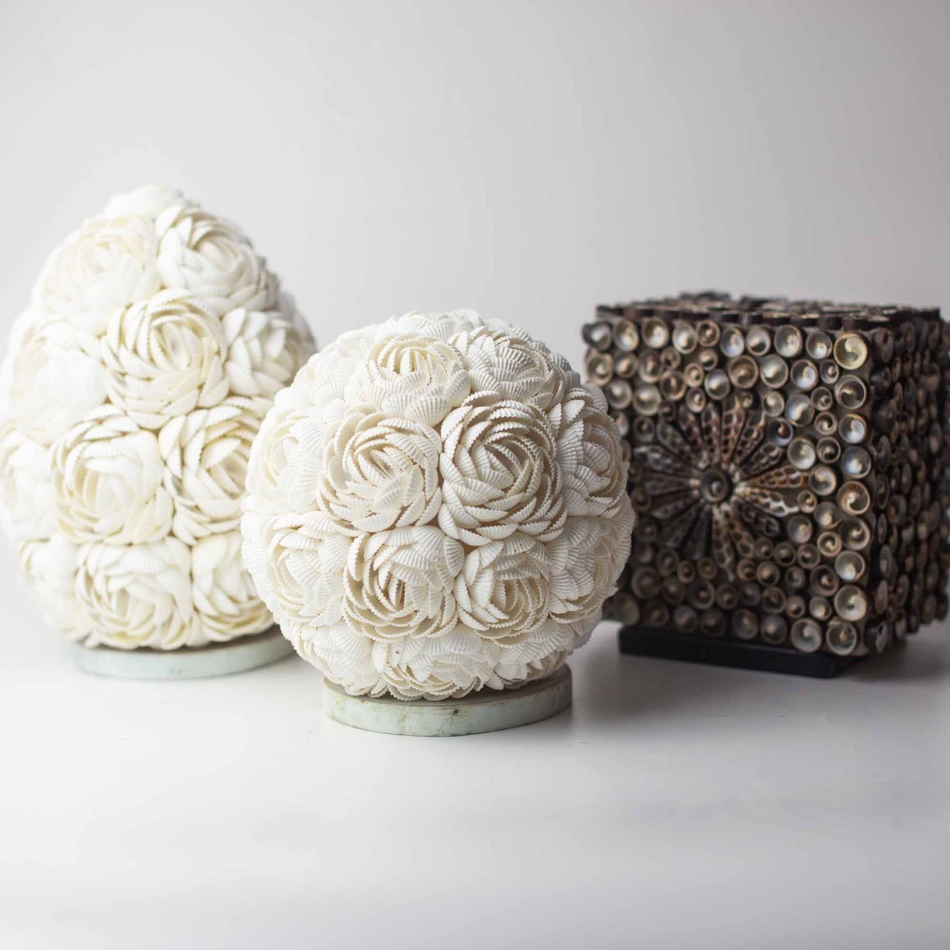 15cm Boho Sea Shell Lamp, Chocolate Twist, Square Shape | #product_category# - OneRoofGifts