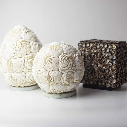 15cm Boho Sea Shell Lamp, Chocolate Twist, Square Shape | #product_category# - OneRoofGifts