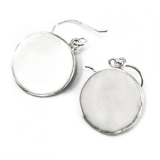 15mm Tree of Life Silver Earrings with Mother of Pearl | #product_category# - OneRoofGifts