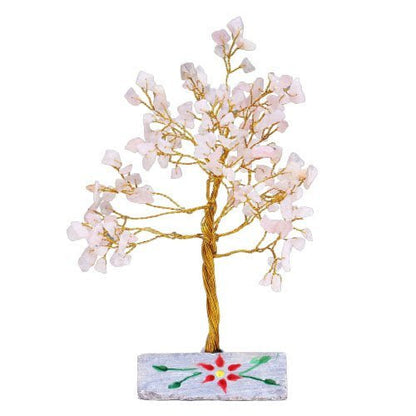 160 - Stone Rose Quartz Gemstone Tree | #product_category# - OneRoofGifts