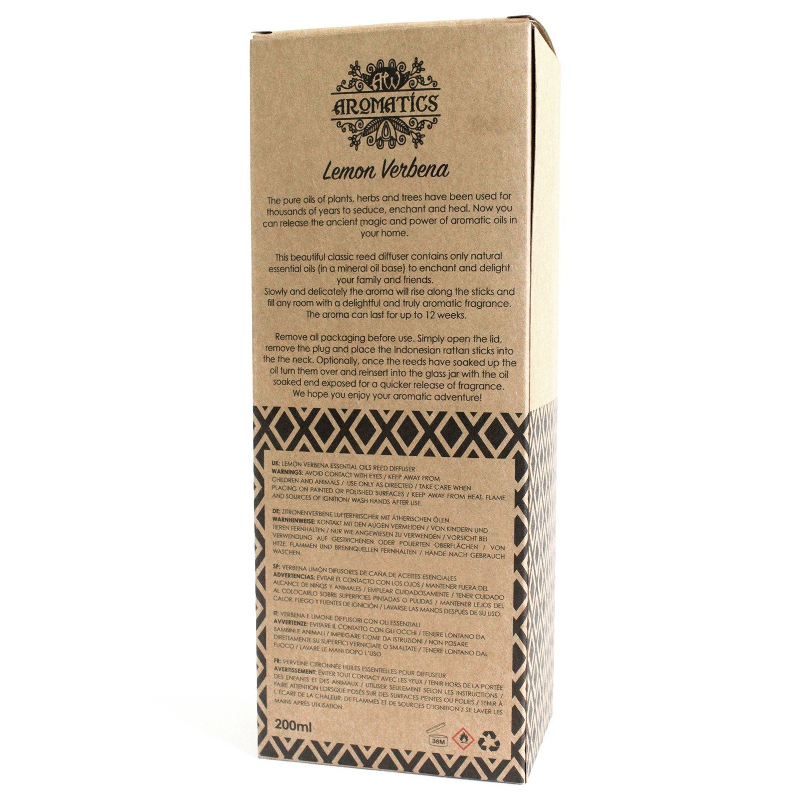 200ml Essential Oil Diffuser, Lemon Verbena | #product_category# - OneRoofGifts