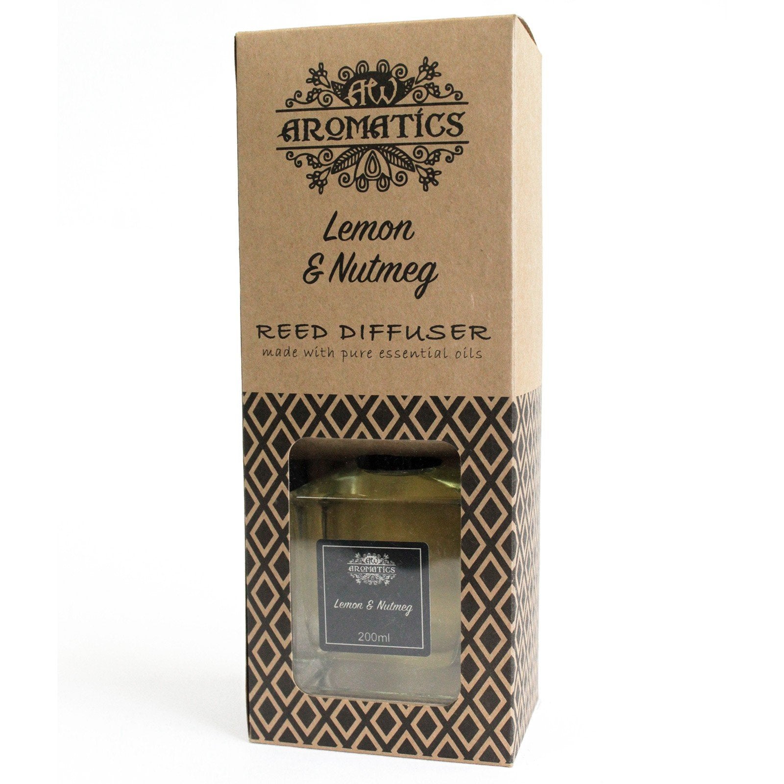 200ml Reed Diffuser, Lemon and Nutmeg Essential Oil | #product_category# - OneRoofGifts