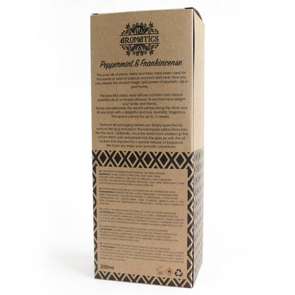 200ml Reed Diffuser with Essential Oils, Peppermint and Frankincense | #product_category# - OneRoofGifts