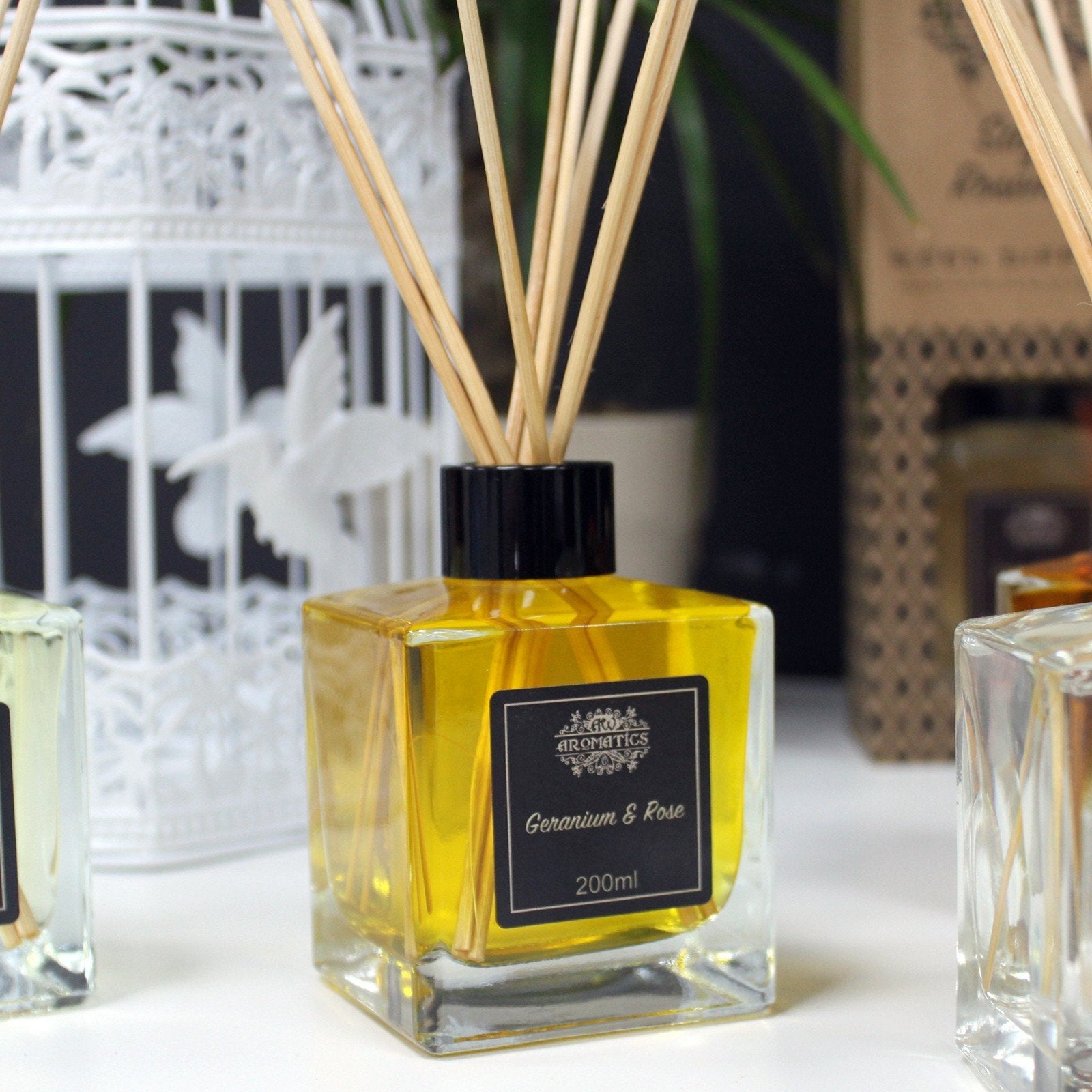 200ml Reed Diffuser with Geranium and Rose Essential Oil | #product_category# - OneRoofGifts