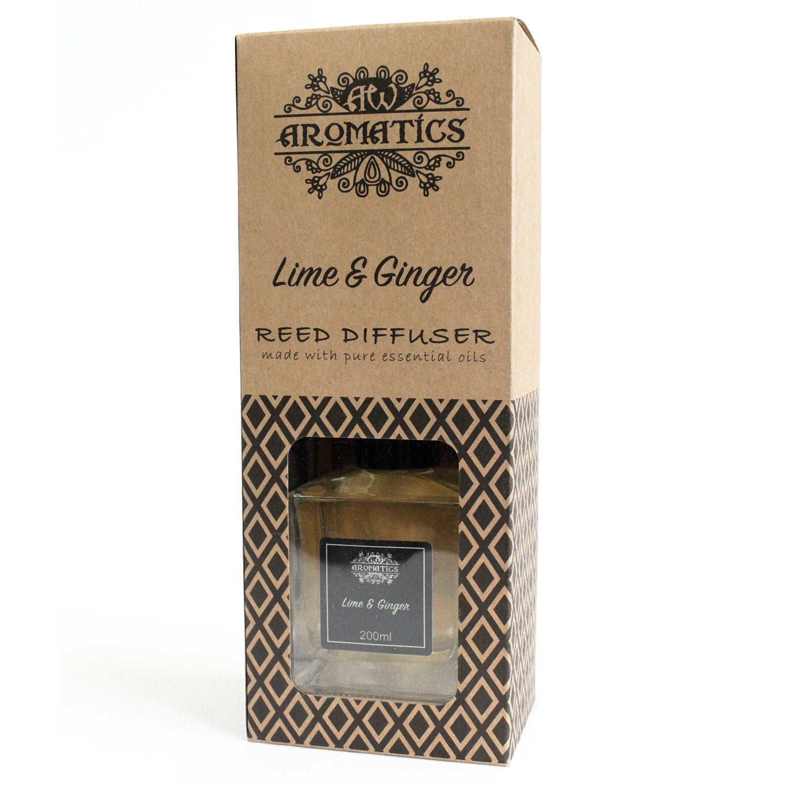 200ml Reed Diffuser with Lime and Ginger Essential Oil | #product_category# - OneRoofGifts