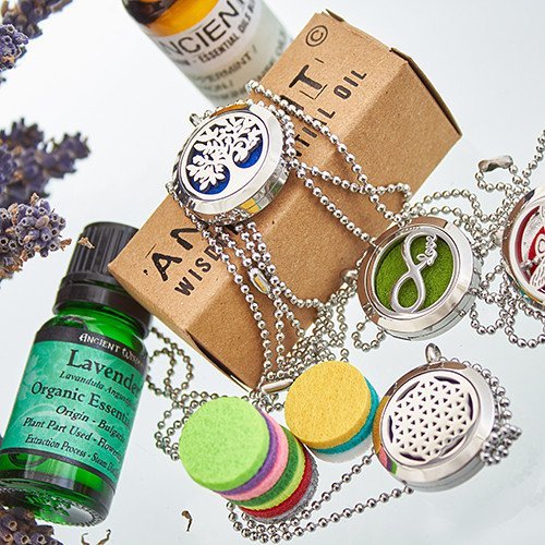 20mm Aromatherapy Necklace with Reusable Refill Pads | #product_category# - OneRoofGifts