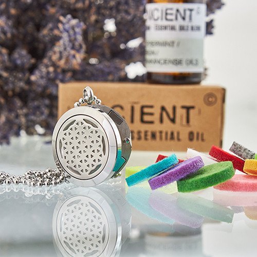 25mm Aromatherapy Diffuser Necklace - Flower of Life Design | #product_category# - OneRoofGifts