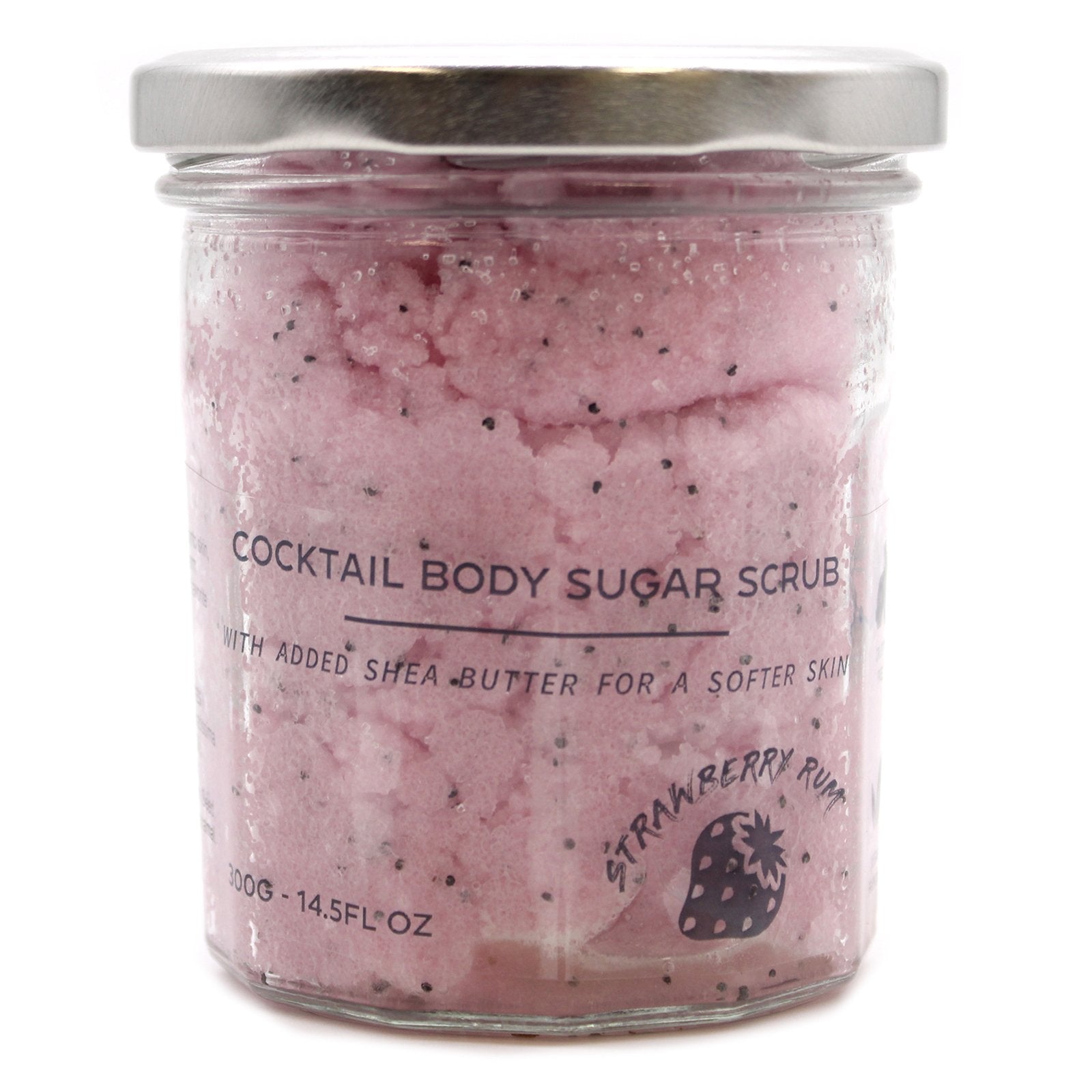 300g Strawberry Rum Sugar Body Scrub with Fragrance | #product_category# - OneRoofGifts