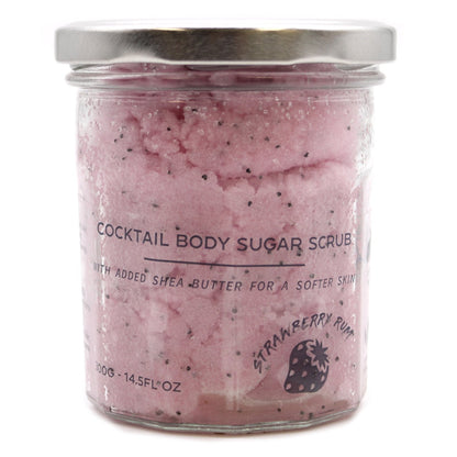 300g Strawberry Rum Sugar Body Scrub with Fragrance | #product_category# - OneRoofGifts