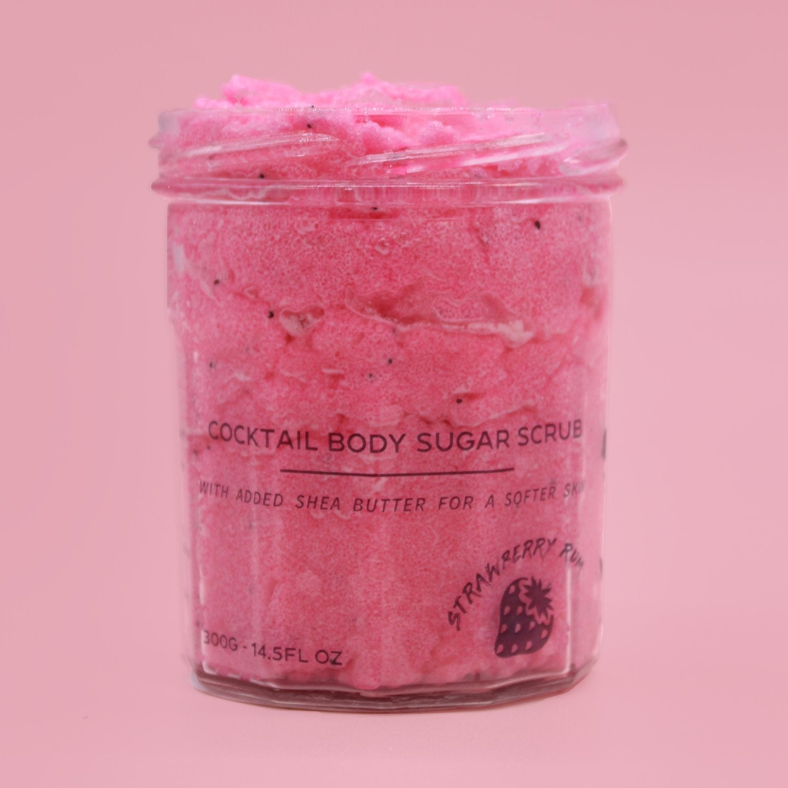 300g Strawberry Rum Sugar Body Scrub with Fragrance | #product_category# - OneRoofGifts