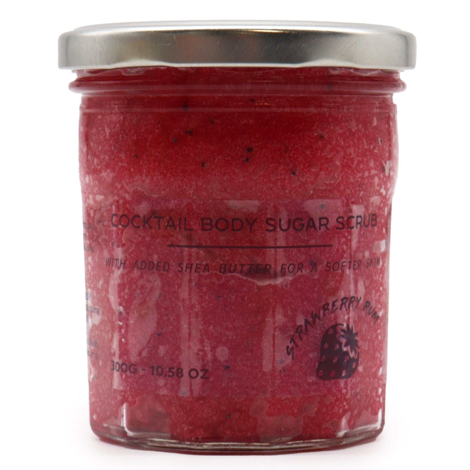 300g Strawberry Rum Sugar Body Scrub with Fragrance | #product_category# - OneRoofGifts