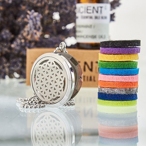 30mm Aromatherapy Diffuser Necklace - Flower of Life Design | #product_category# - OneRoofGifts