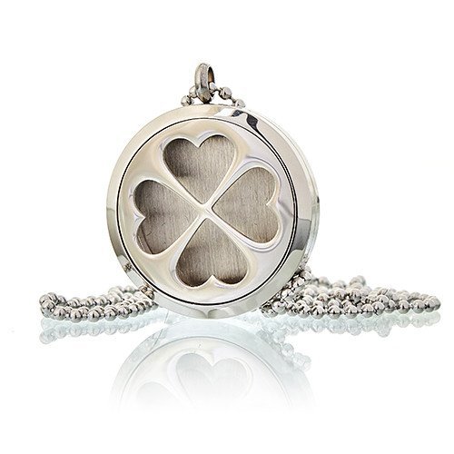 30mm Aromatherapy Diffuser Necklace - Four Leaf Clover Design | #product_category# - OneRoofGifts