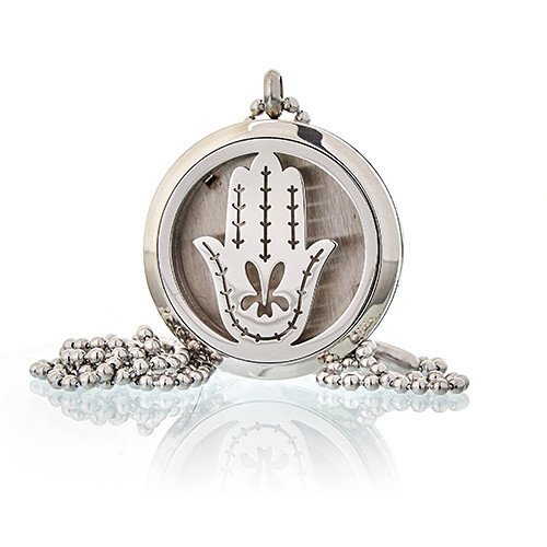 30mm Aromatherapy Diffuser Necklace - Hand of Fatima | #product_category# - OneRoofGifts