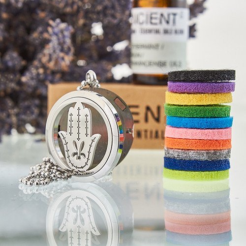 30mm Aromatherapy Diffuser Necklace - Hand of Fatima | #product_category# - OneRoofGifts