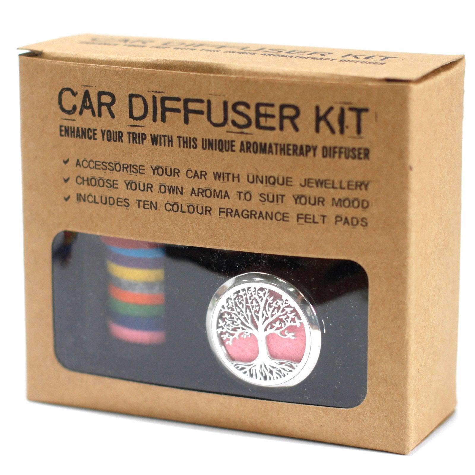 30mm Car Diffuser Kit, Lotus Buddha Design | #product_category# - OneRoofGifts