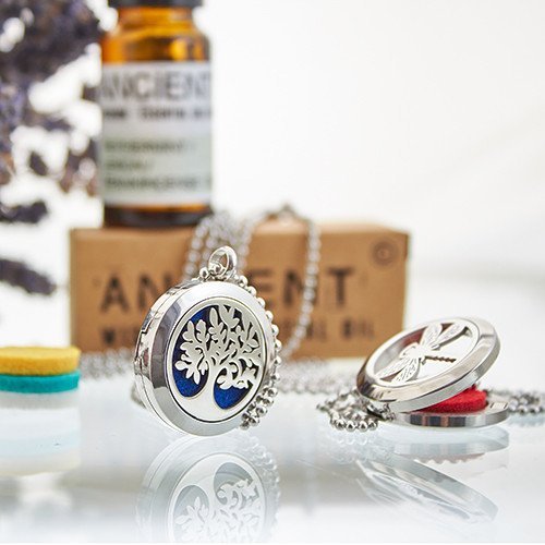 30mm OM Chakra Aromatherapy Necklace | #product_category# - OneRoofGifts